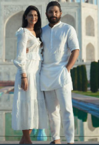 Allu Arjun with wife