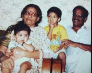 Megha Akash with family